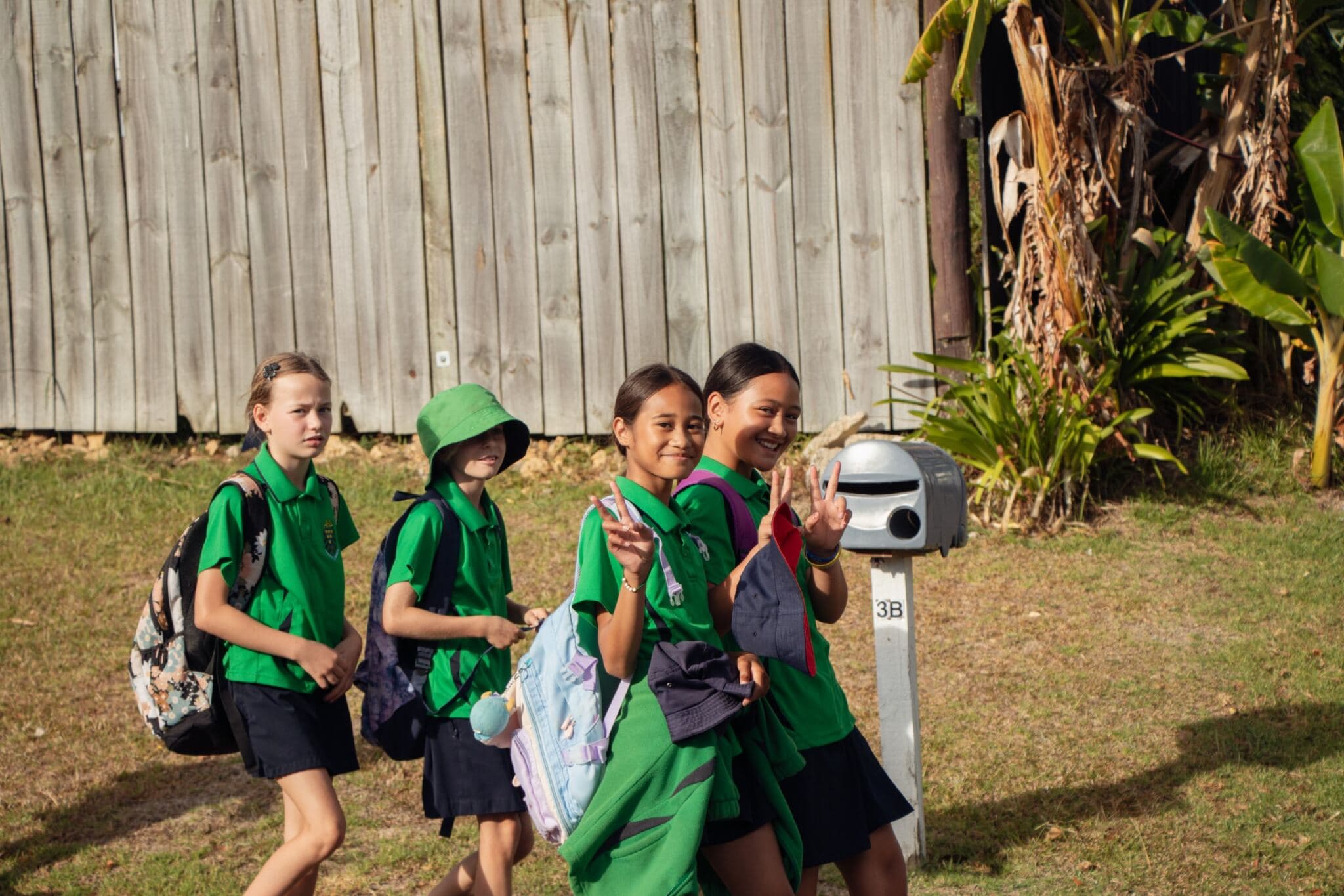 School community participating in active learning