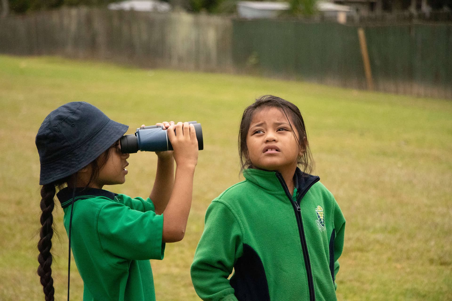 Children playing sport outdoors