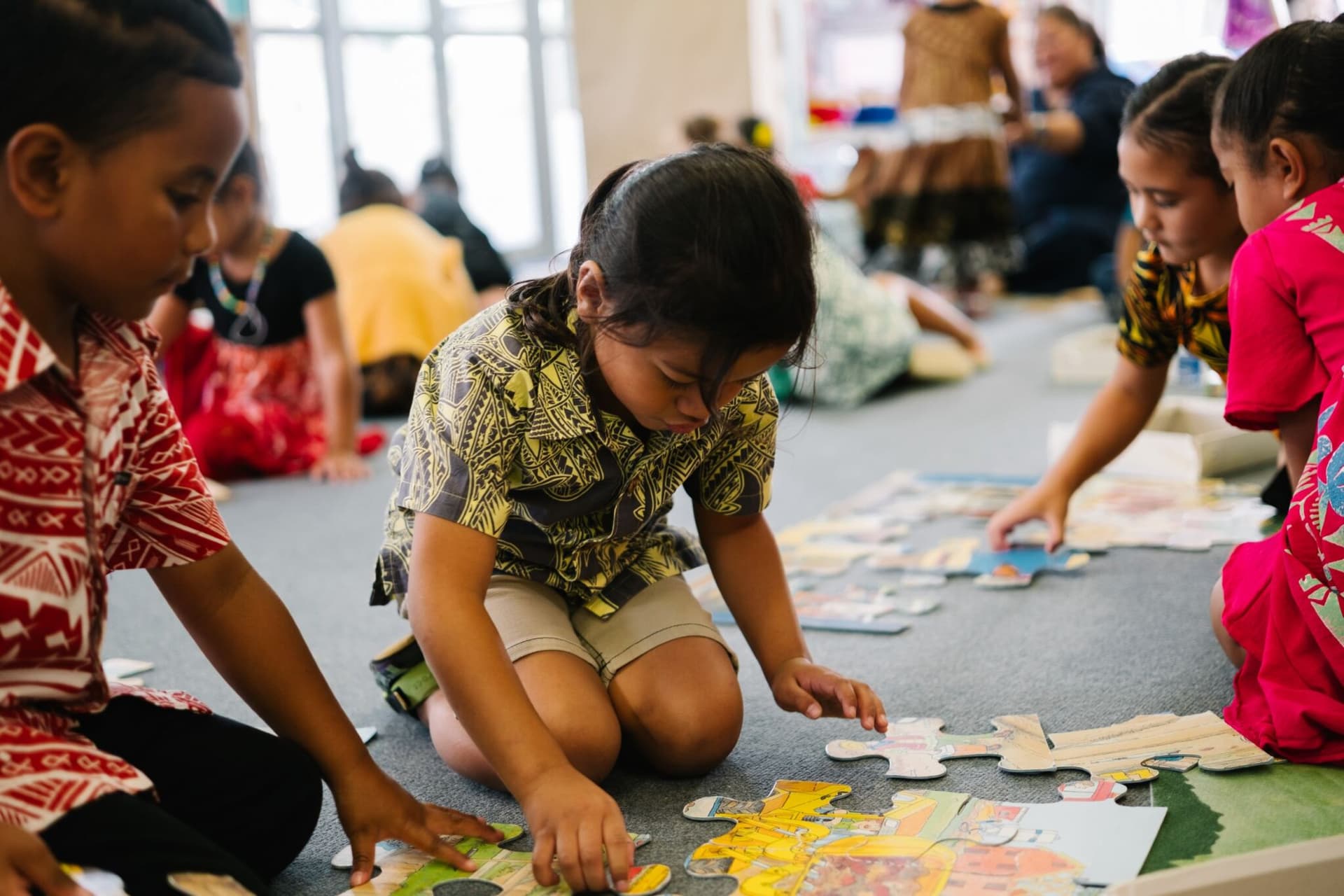 Tamariki participating in active learning activities in West Auckland