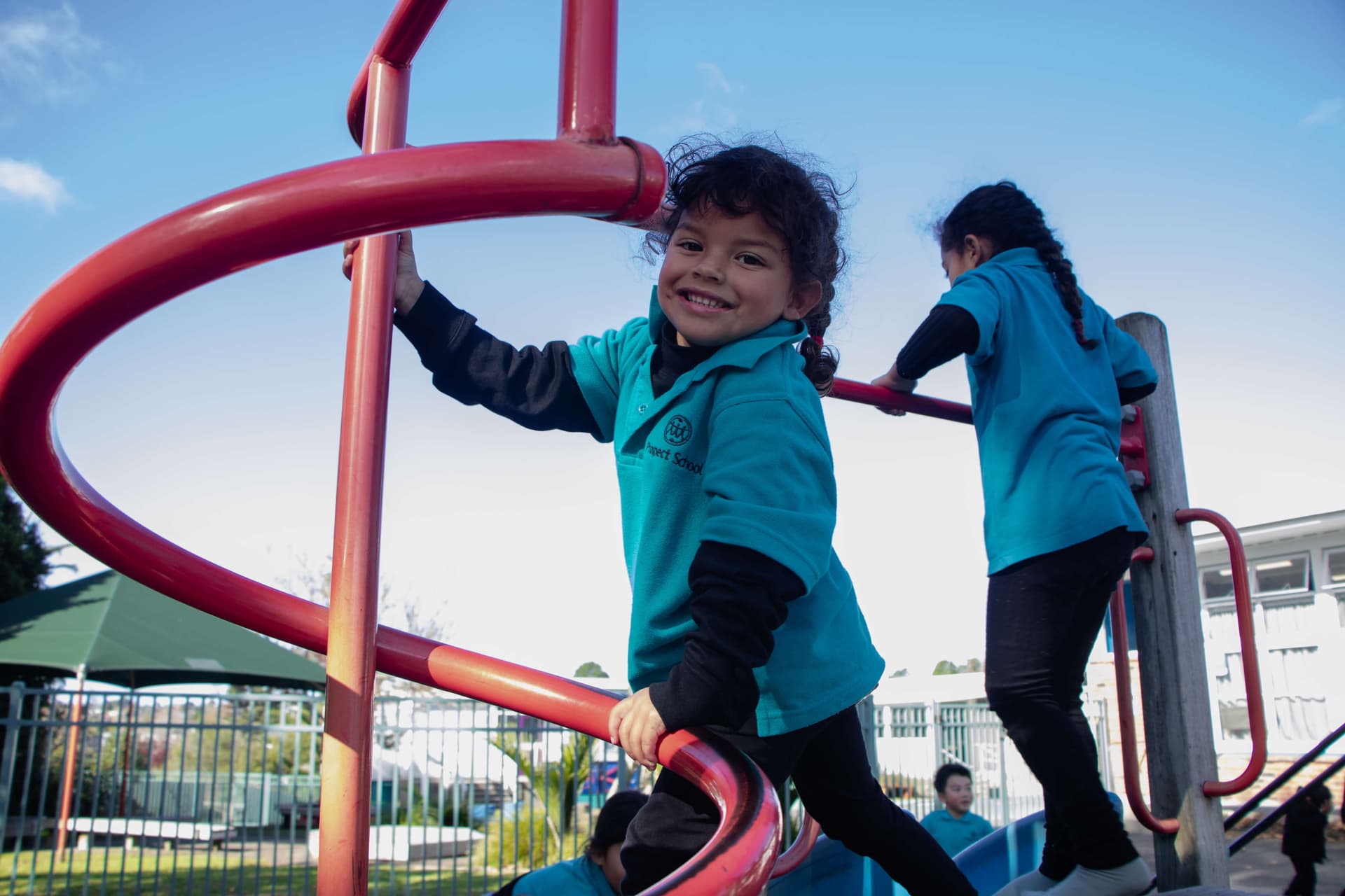 Tamariki engaged in play and movement activities